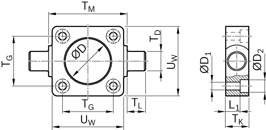Цапфа для крышки Bosch Rexroth EMC100XC [R15617A001]
