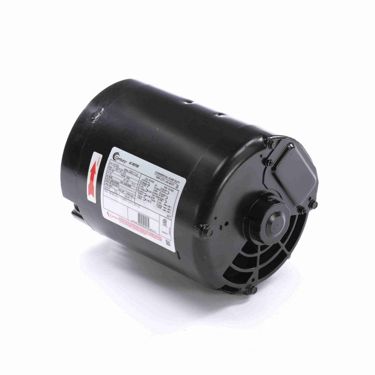 General Purpose Pump Motor, 1/2 HP, 3 Ph, 60 Hz, 208-230/460 V, 3600 RPM, K56J Frame, DP - H155