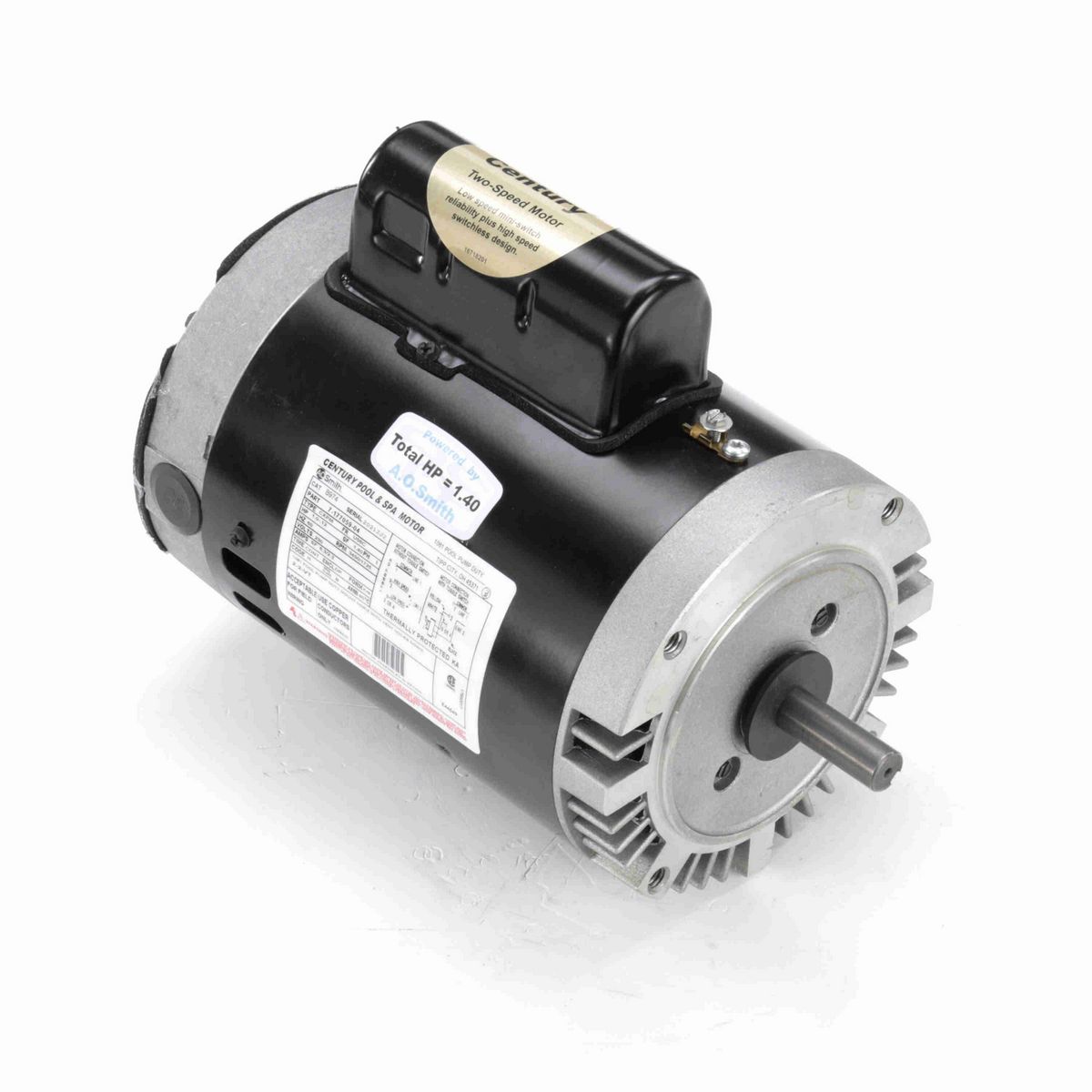 Pool Pump Motor, 1.0-.12 HP, 1 Ph, 60 Hz, 230 V, 3600 RPM, U56C Frame, DP - B974