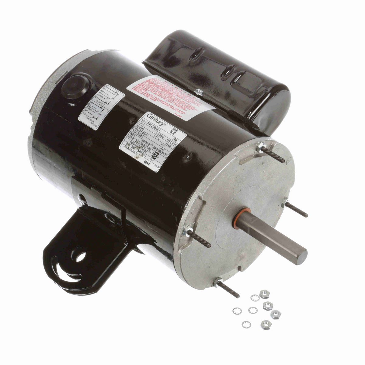 OEM Replacement Motor, 1/2 HP, 1 Ph, 60 Hz, 115/230 V, 840 RPM, 1 Speed, 48 Frame, TEAO - 969A