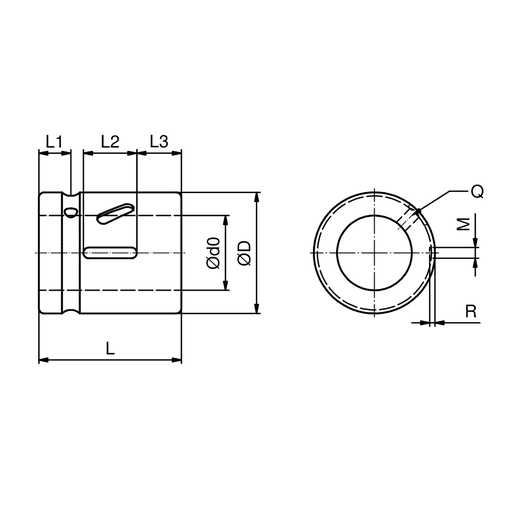 Цилиндрическая гайка SNR BNU03205LCILL4Z-B0