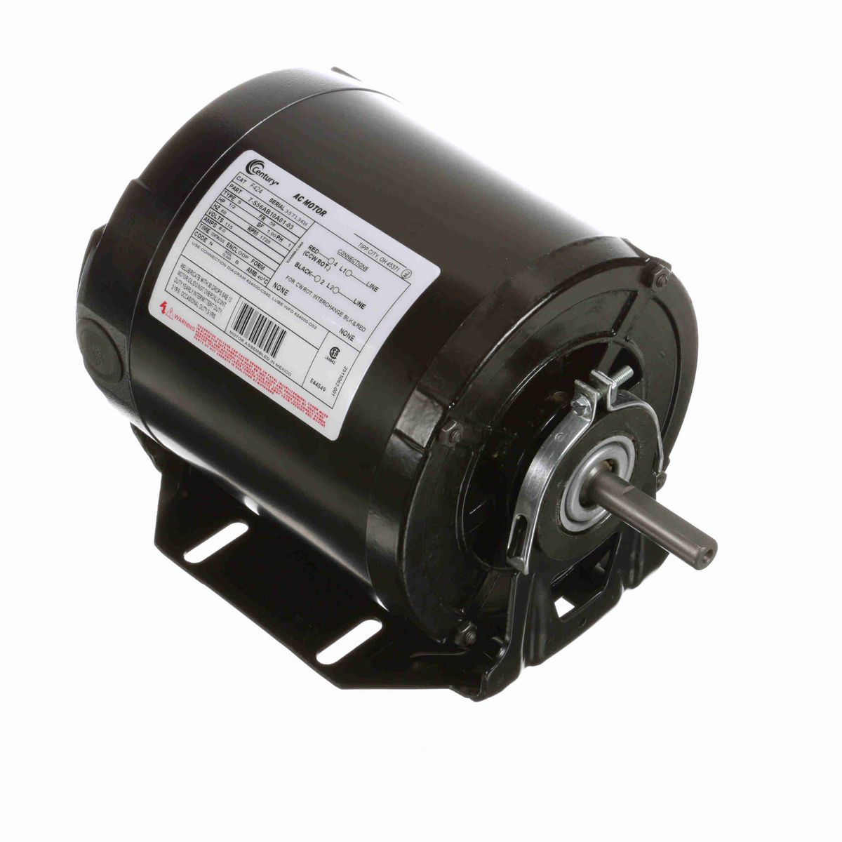 General Purpose Motor, 1/2 HP, 1 Ph, 60 Hz, 115 V, 1800 RPM, 56 Frame, ODP - F424