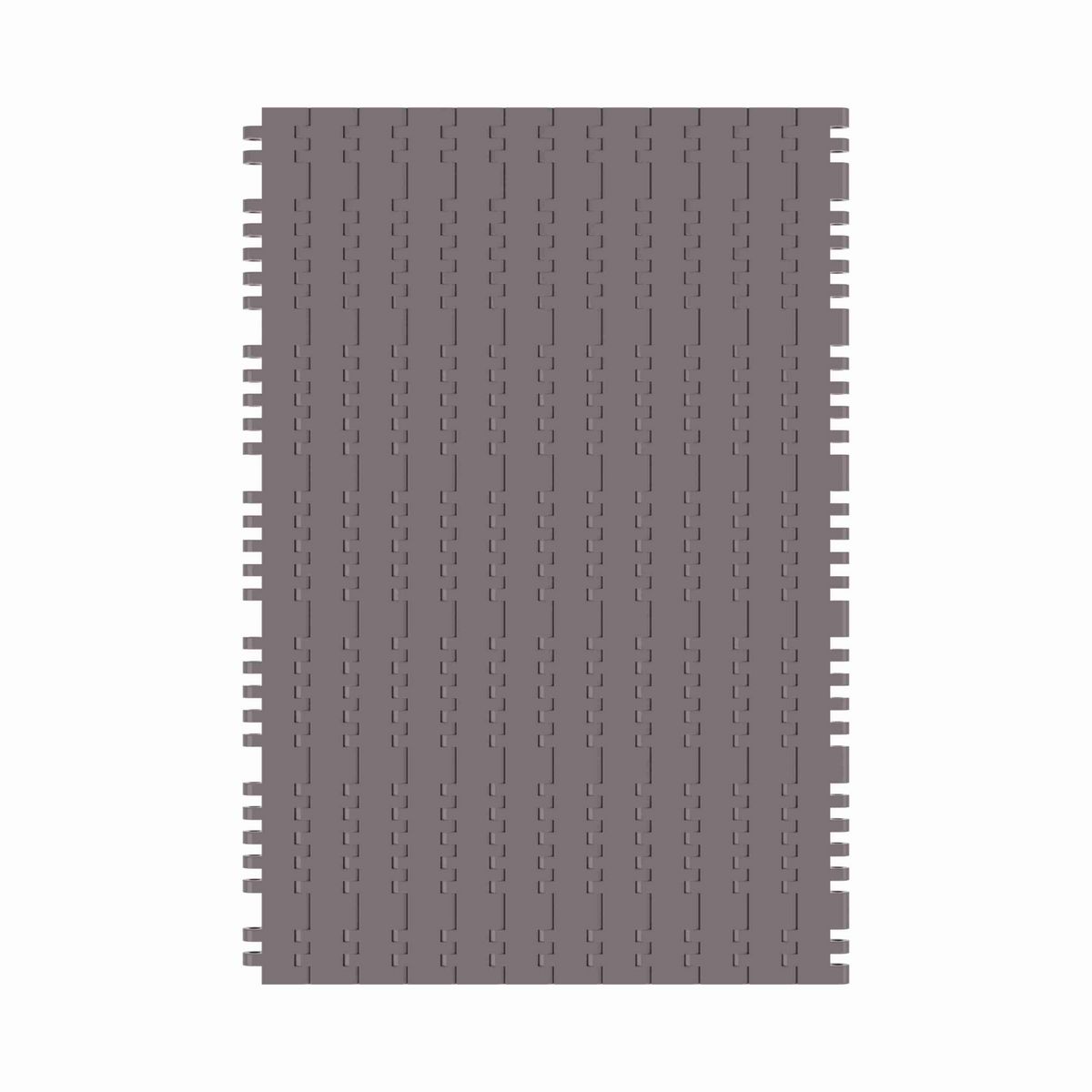 7705 Straight Running Solid Top, Material: Brown High Performance, Width: 36in, Pitch: 1in - HP7705-36