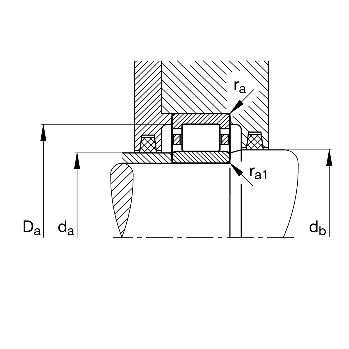 Цилиндрический роликоподшипник FAG NU2312-E-XL-M1 (NU2312-E-M1, NU2312E.M1)