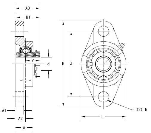 Подшипник Timken ukfl210-he2310