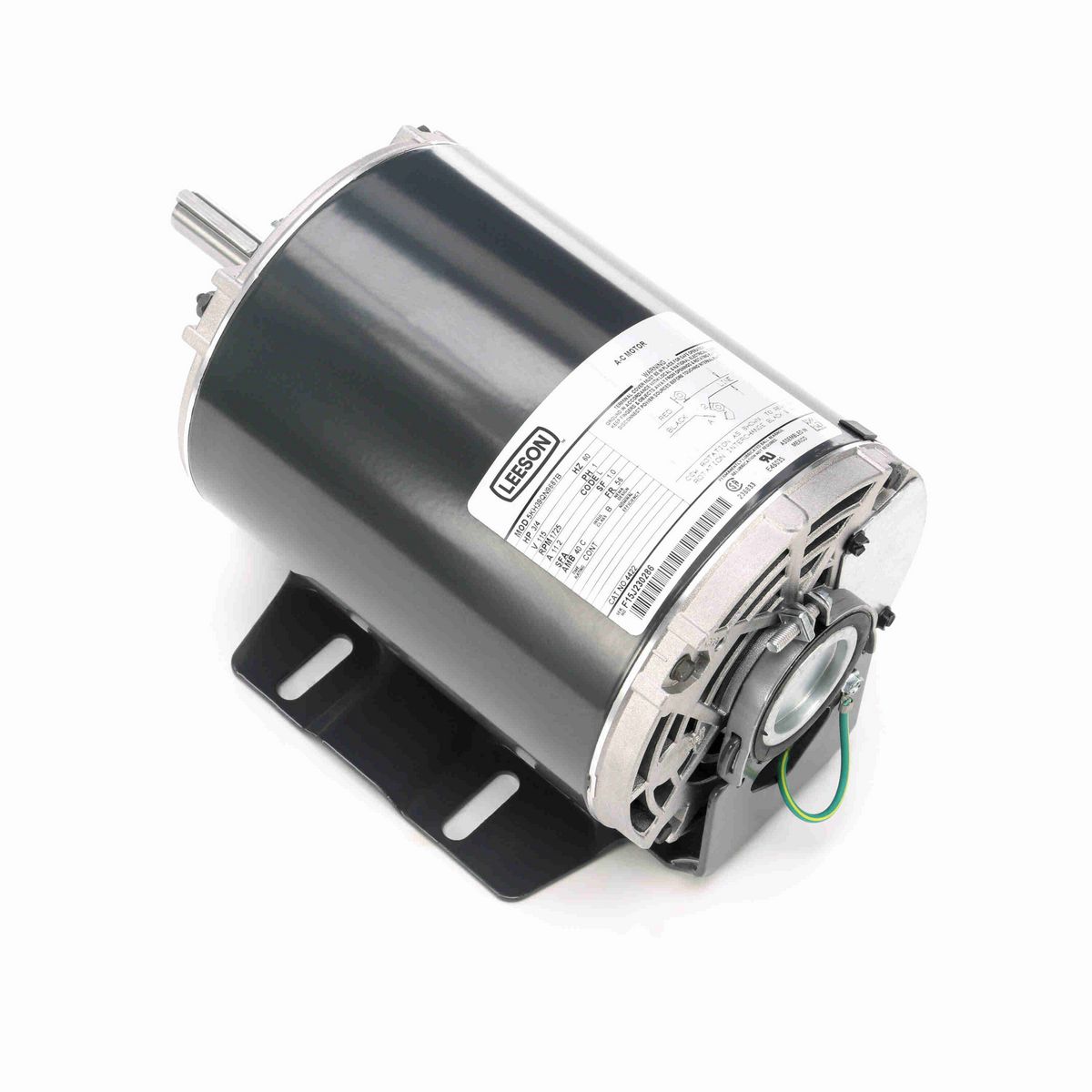 General Purpose Motor, 0.75 HP, 1 Ph, 60 Hz, 115 V, 1800 RPM, 56 Frame, DP - 4422
