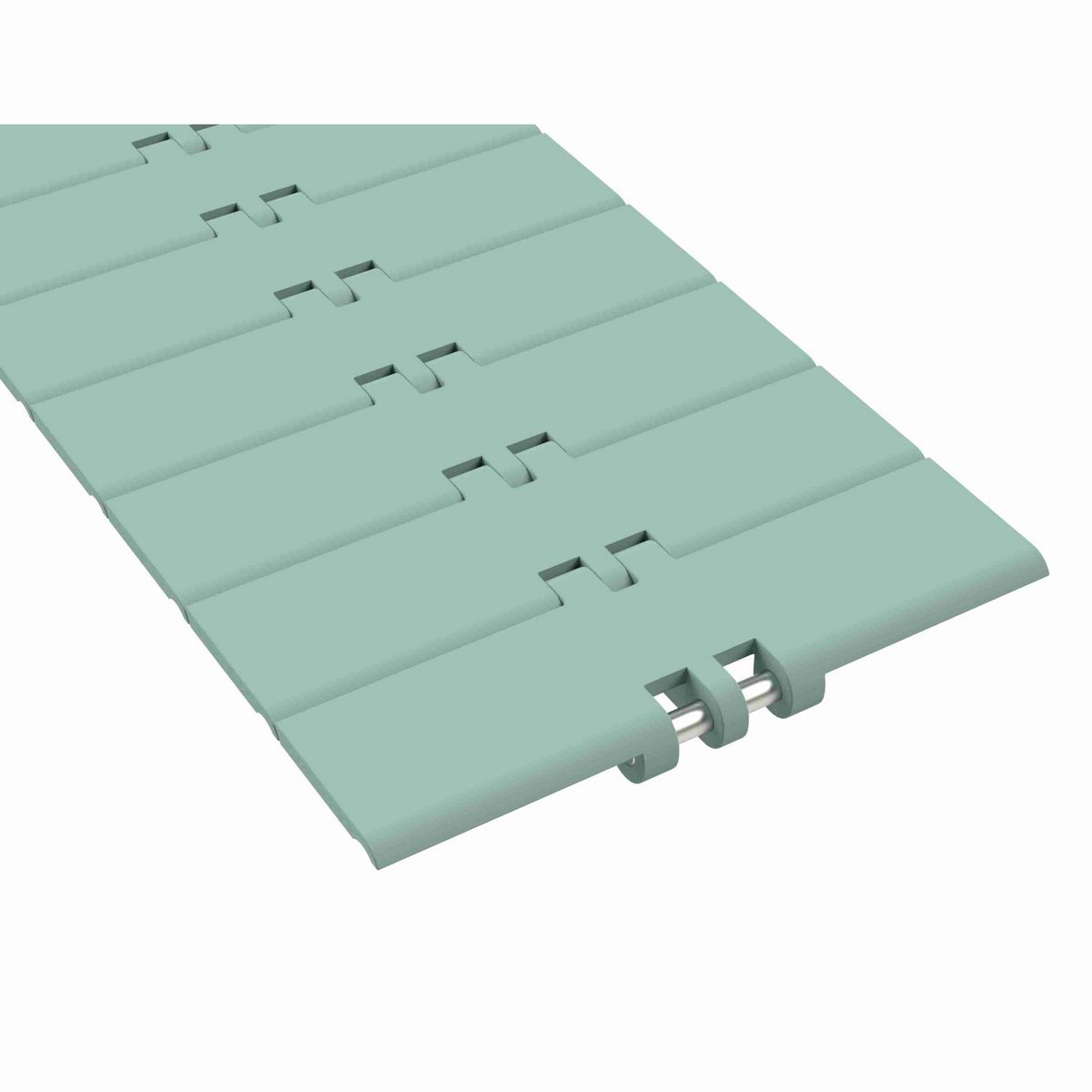 820 Straight Running Solid Top, Material: Heat Stabilized (Green), Width: 6in, Pitch: 1.5in - 81426853