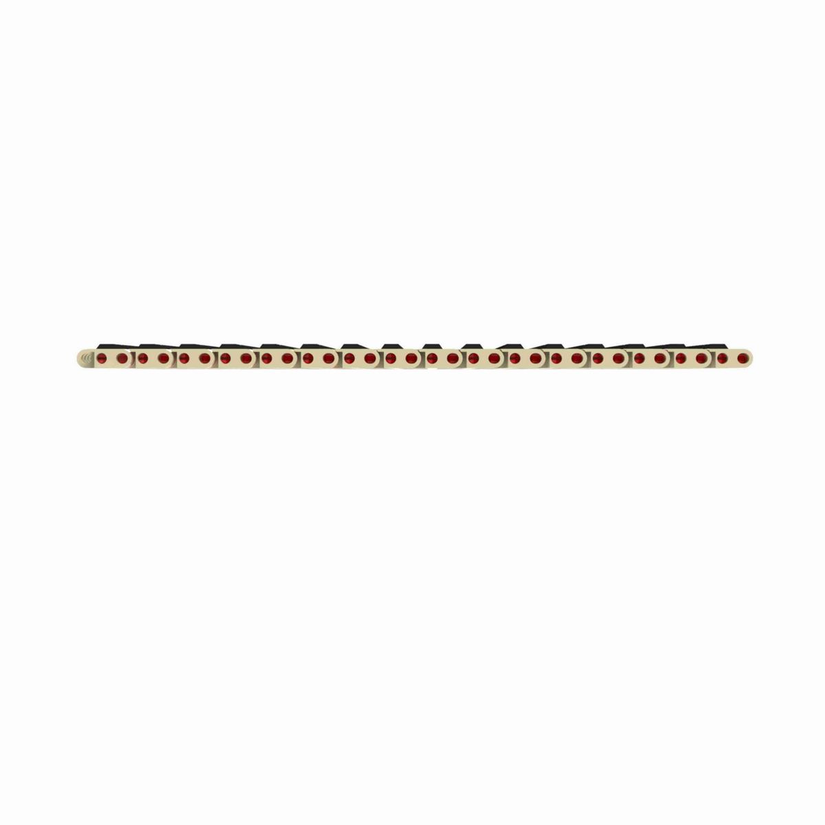 8505 RubberTop® Straight Running RubberTop®, Material: Beige High Temperature, Width: 24in, Pitch: 0.75in - 10324738