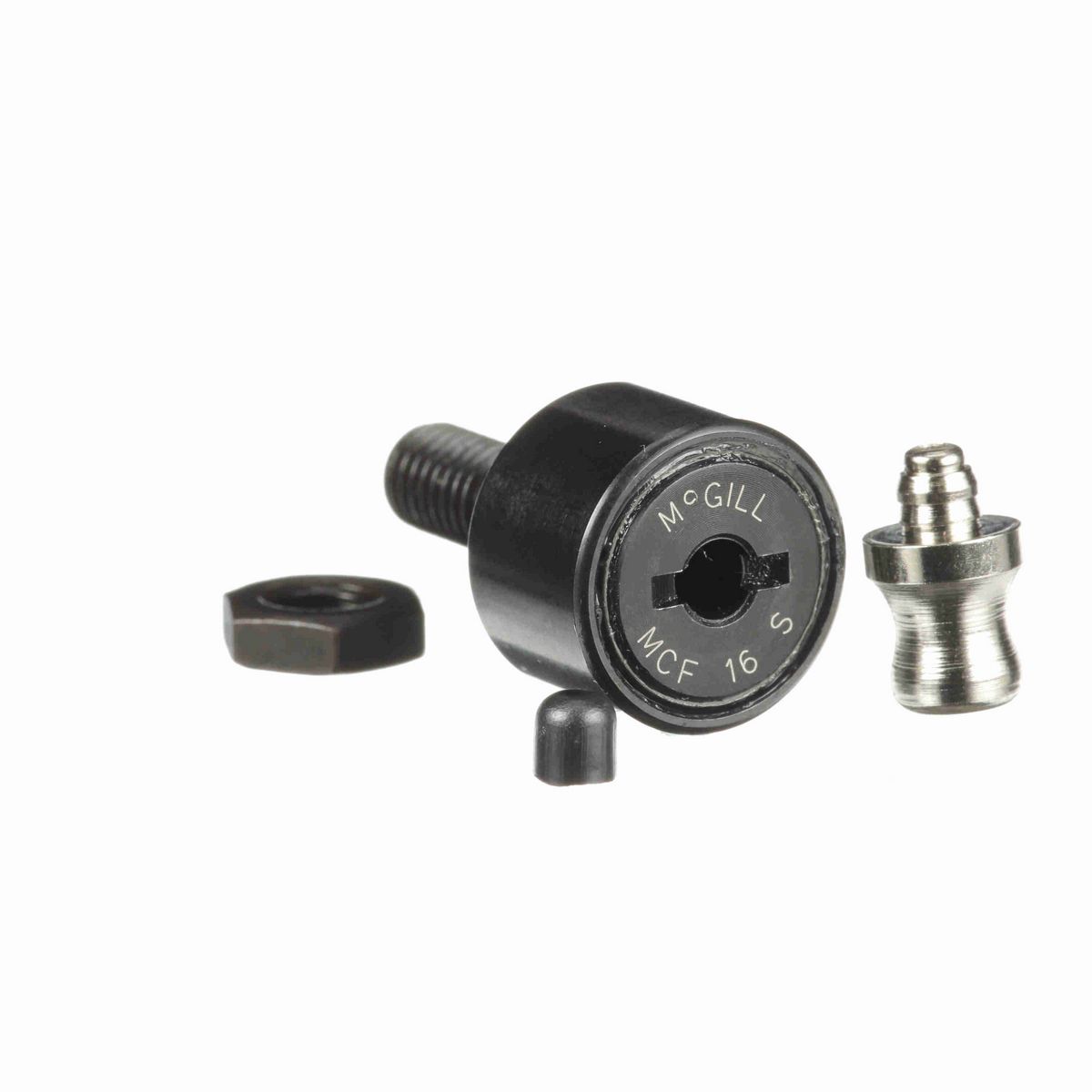 Опорный ролик с цапфой McGill CAMROL MCF 16 S, бочкообразный, с уплотнением, со шлицем под отвёртку, метрический