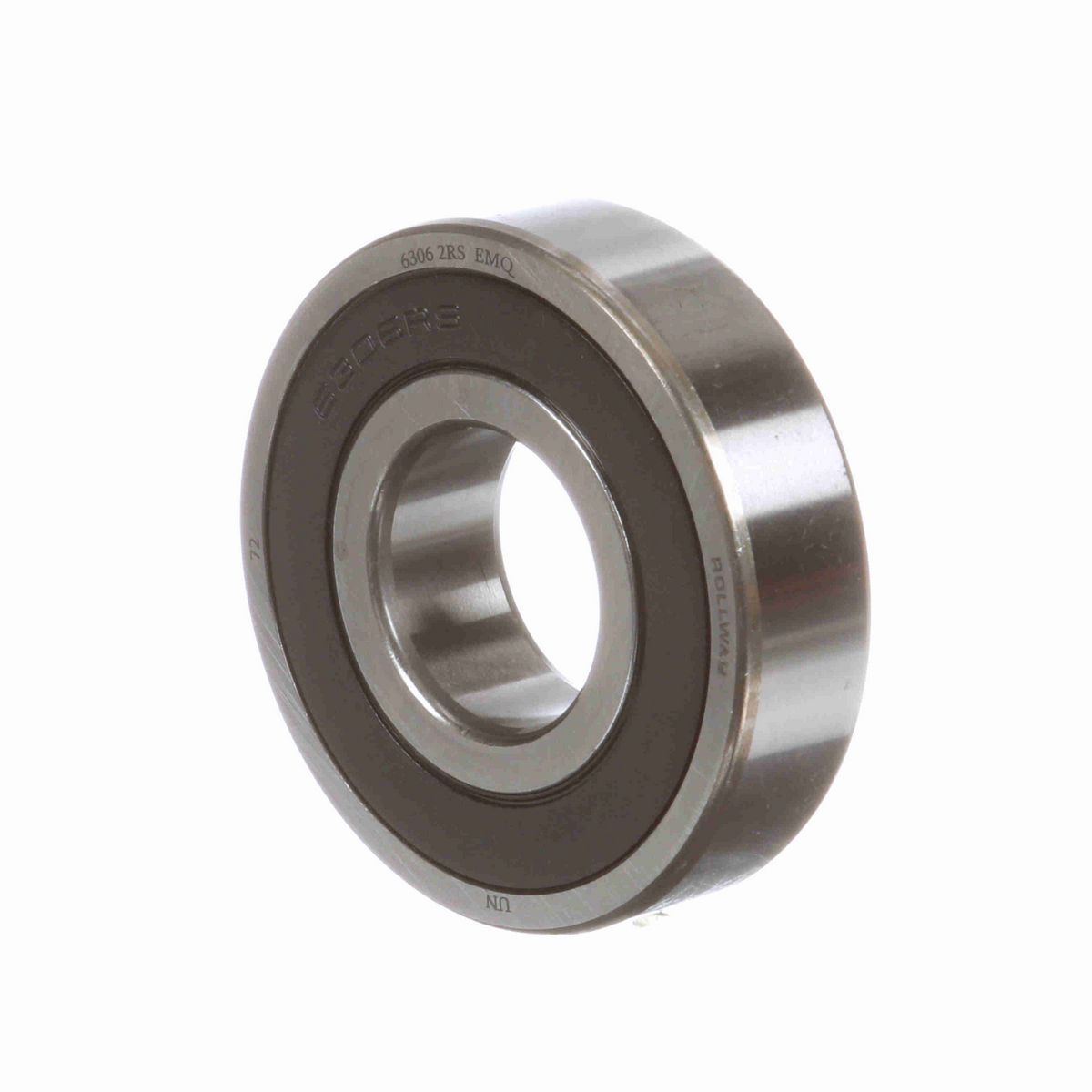 Radial Ball Bearing - Straight Bore - Sealed - 6306 2RS EMQ