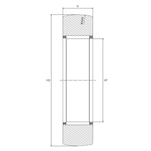 Опорный ролик без внутреннего кольца NTN RNAB204