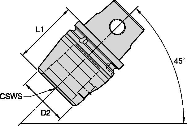 KM Reducers Kennametal S - KM Reducer - Centerline [1512243]