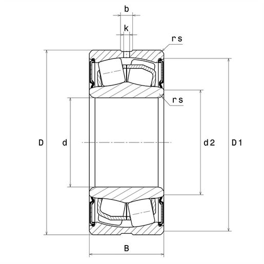 Сферический роликоподшипник NTN 10X22205EAW33EE
