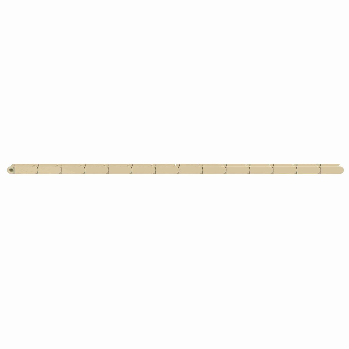 5997 Straight Running Raised Rib, Material: Beige High Temperature, Width: 144in, Pitch: 2.25in - HT5997-144