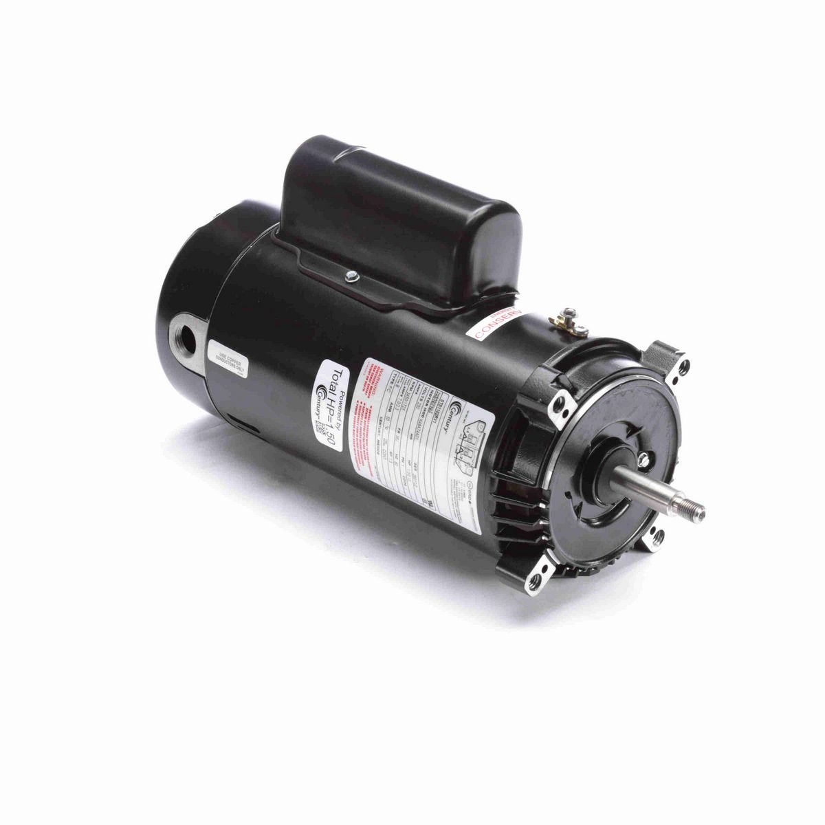 Pool Pump Motor, 1.0/0.13 HP, 1 Ph, 60 Hz, 230 V, 3600 RPM, 56J Frame, ODP - STS1102RV1