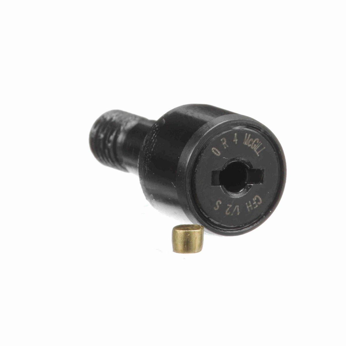 Опорный ролик с цапфой McGill Heavy Stud CAMROL CFH 1/2 S, цилиндрический, с уплотнением, со шлицем под отвёртку, дюймовый