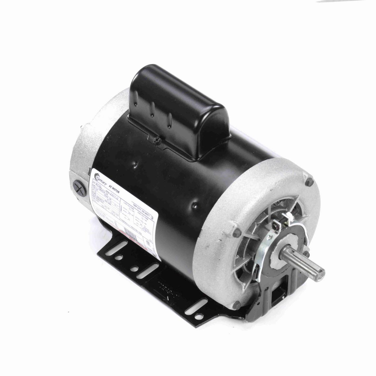 Fan and Blower Motor, 1.5 HP, 1 Ph, 60 Hz, 208-230/115 V, 3600 RPM, L56 Frame, DP - B722L