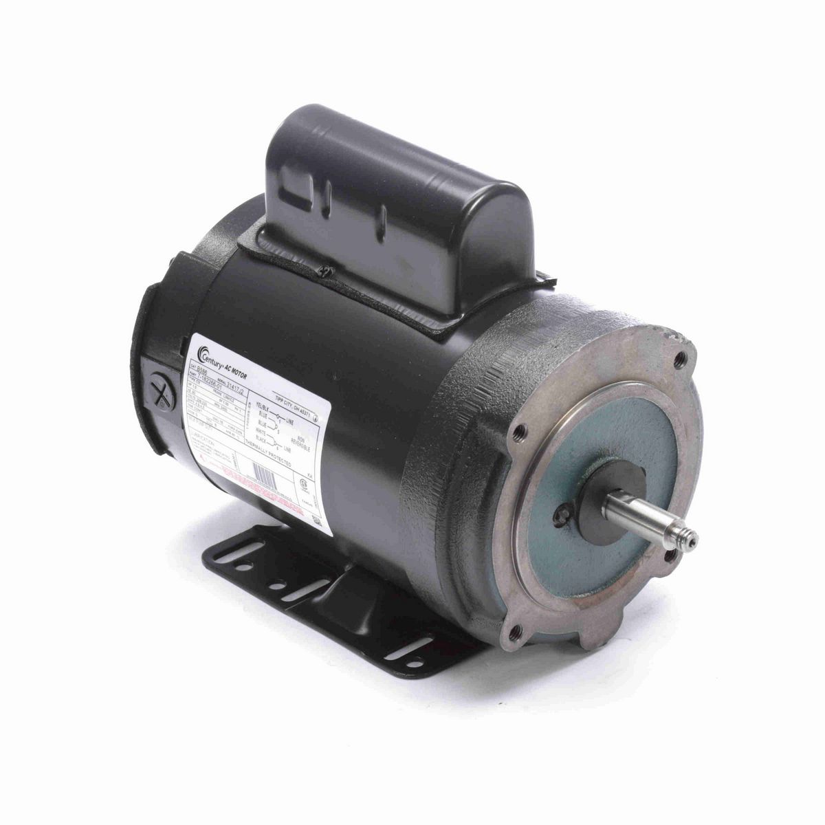 General Purpose Farm Duty Motor, 1.0 HP, 1 Ph, 60 Hz, 208-230 V, 3600 RPM, L56HCZ Frame, TENV - B586