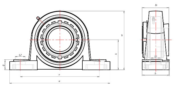 Подшипниковый узел ASK type UKP 200-H, UKFL 207-H [507874]
