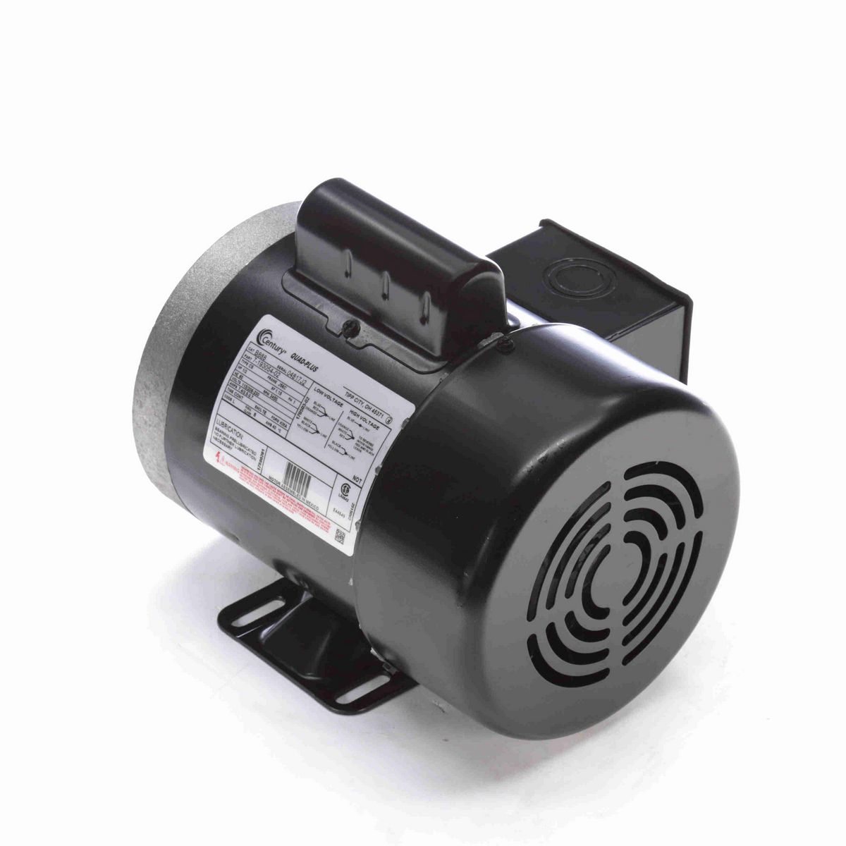 General Purpose Motor, 1/2 HP, 1 Ph, 60 Hz, 115/208-230 V, 3600 RPM, J56C Frame, TEFC - B888