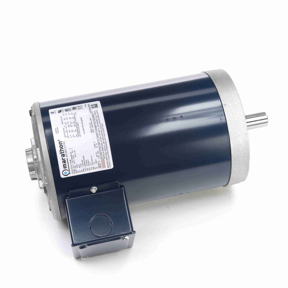 General Purpose Motor, 1 & 0.75 HP, 3 Ph, 60 & 50 Hz, 230/460 & 190/380 V, 1800 & 1500 RPM, 143TC Frame, DP - K634B