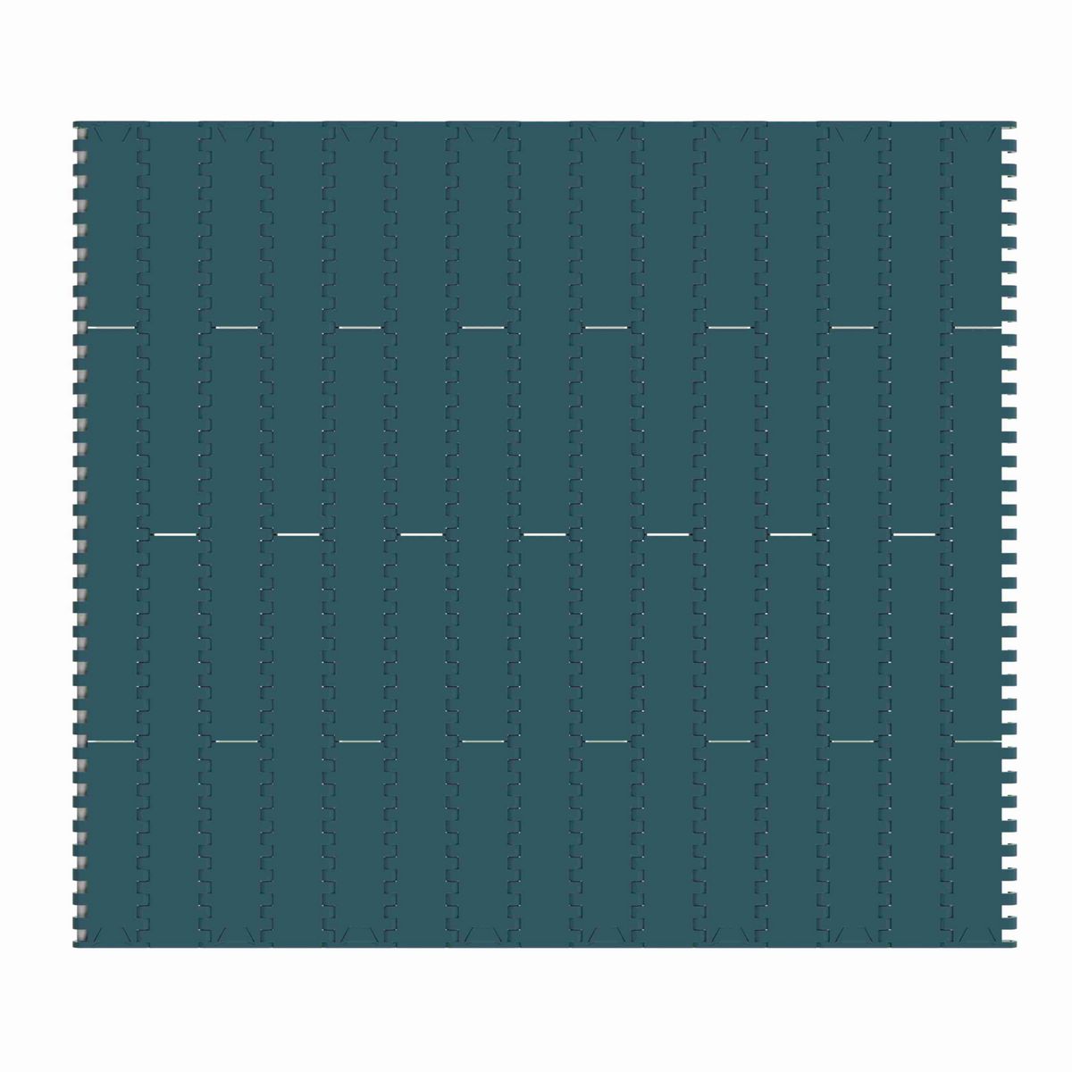 1000FT Straight Running Solid Top, Material: Green Low Friction Acetal, Width: 340mm, Pitch: 1in - 817.30.13