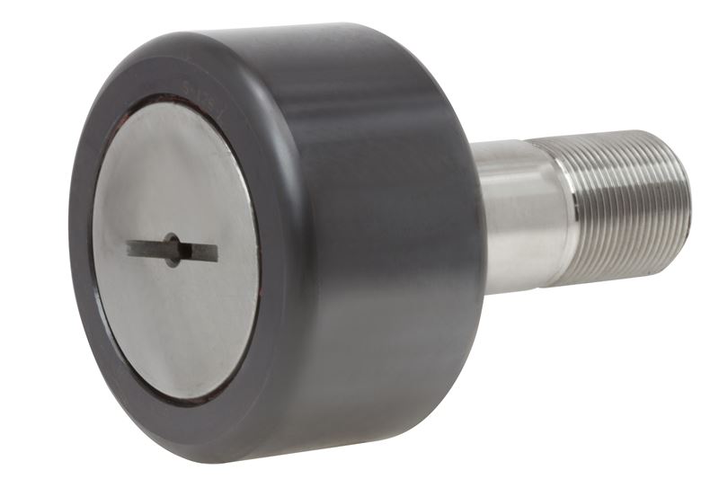 Игольчатый опорный ролик с цапфой RBC S128L, цилиндрический, с уплотнением, со шлицем под отвёртку