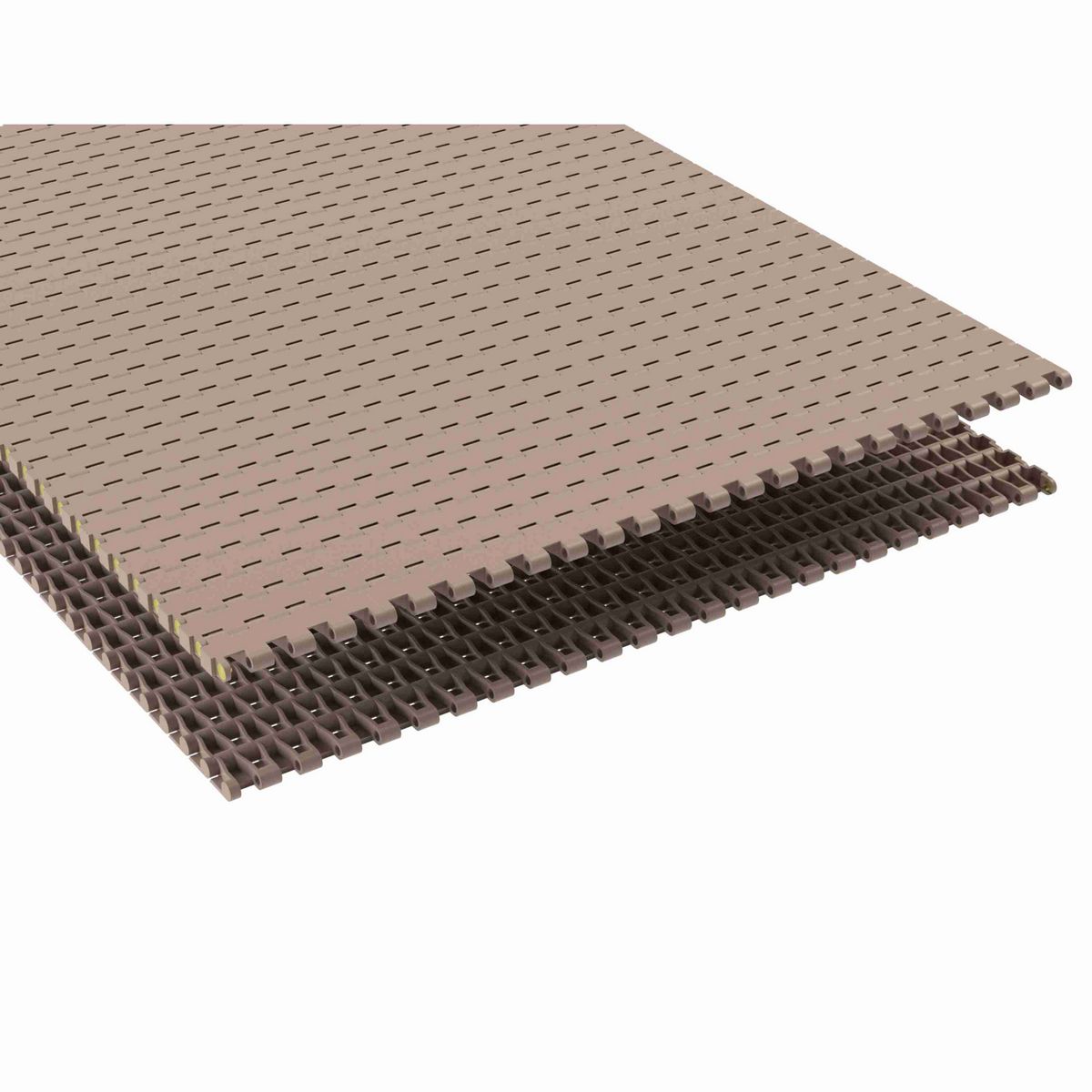 5935 Straight Running Solid Top, Material: Tan Low Friction, Width: 18in, Pitch: 0.75in - LF5935-18