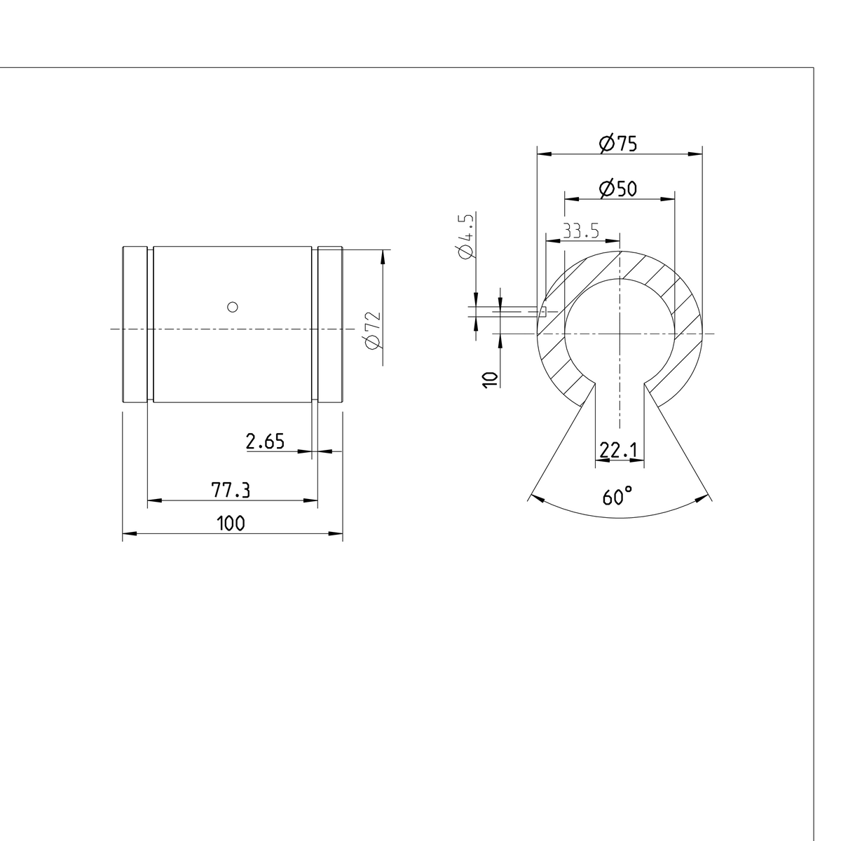 Суперлинейная втулка Bosch Rexroth KBSH-O-50-VD [R073125045]