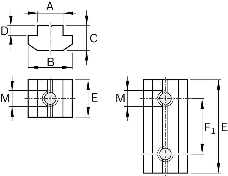 T-образный блок Bosch Rexroth N6 M4 & [R344701401]