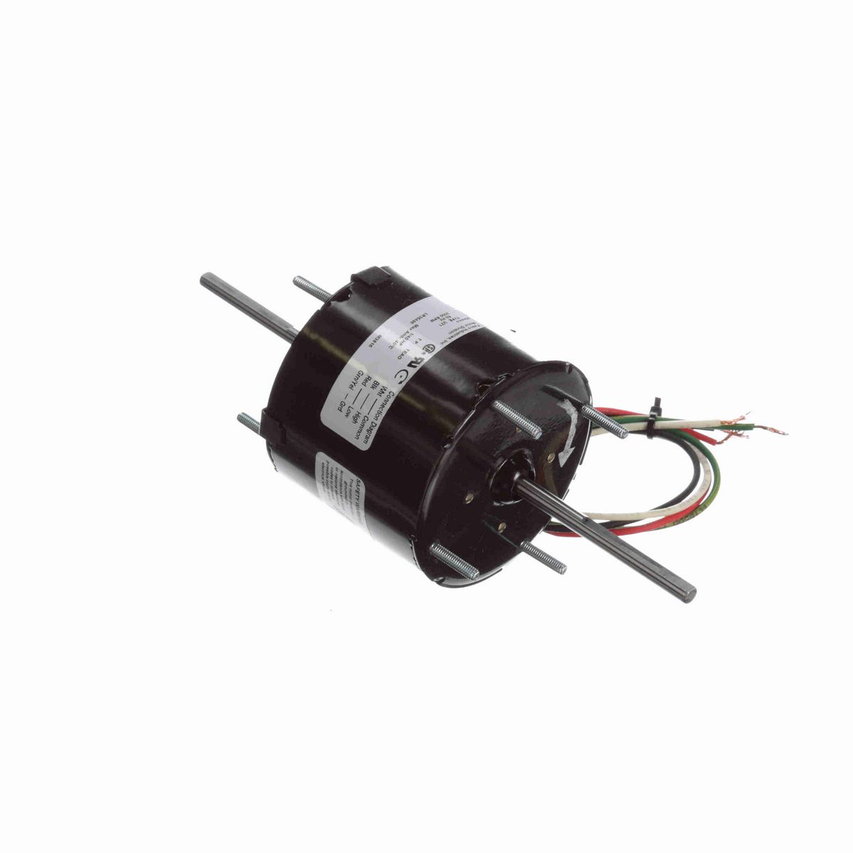 FASCO Fan and Blower Motor, 1/40 HP, 1 Ph, 60 Hz, 115 V, 3000 RPM, 2 Speed, 3.3" Diameter, TEAO - D205
