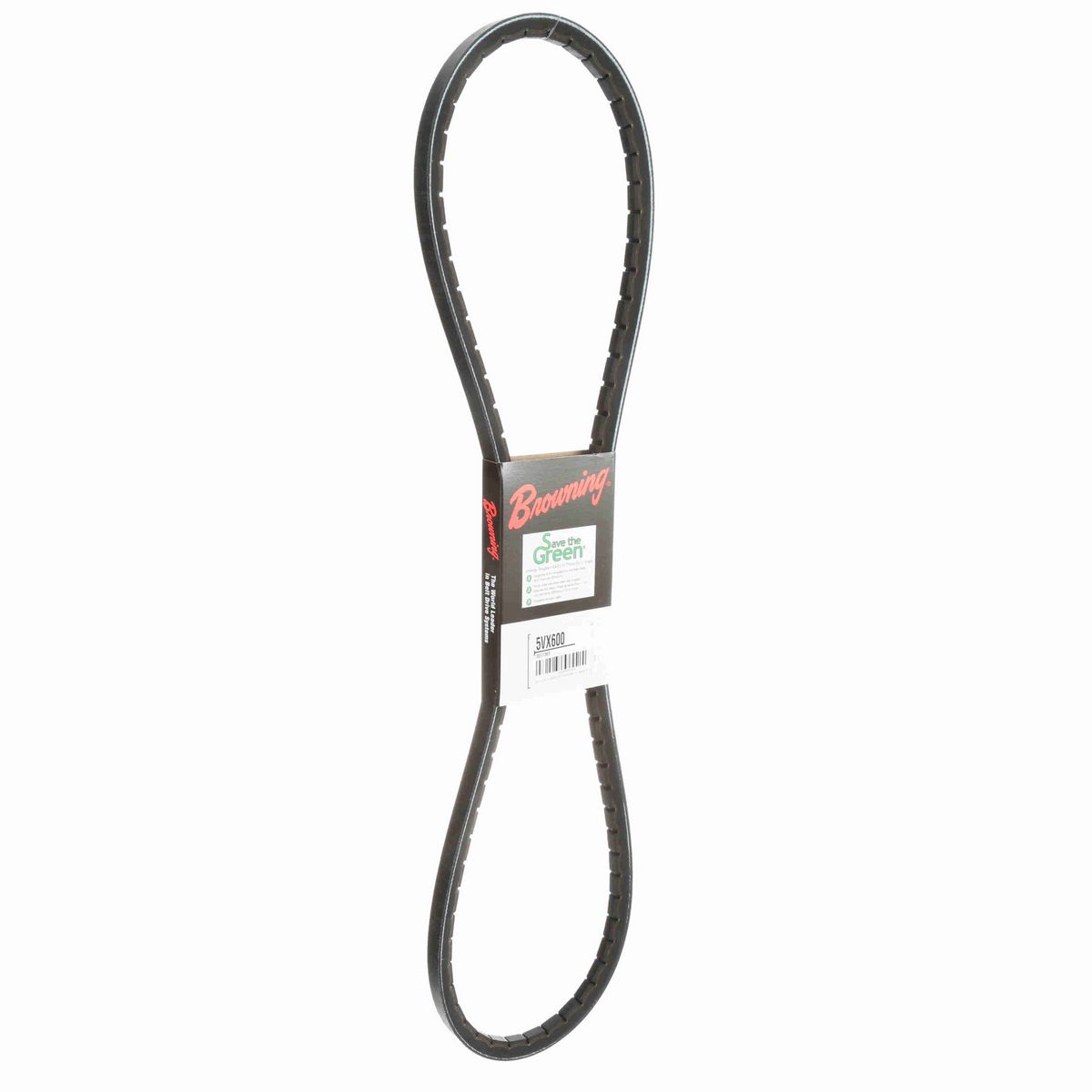 Browning EPDM Notched Belt 98% Efficient - 5VX600