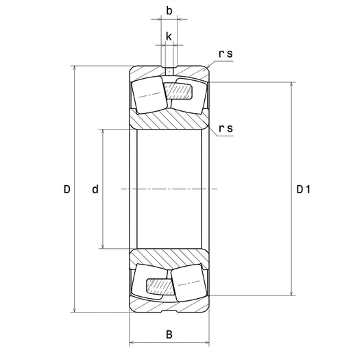 Сферический роликоподшипник NTN 23044EMW33