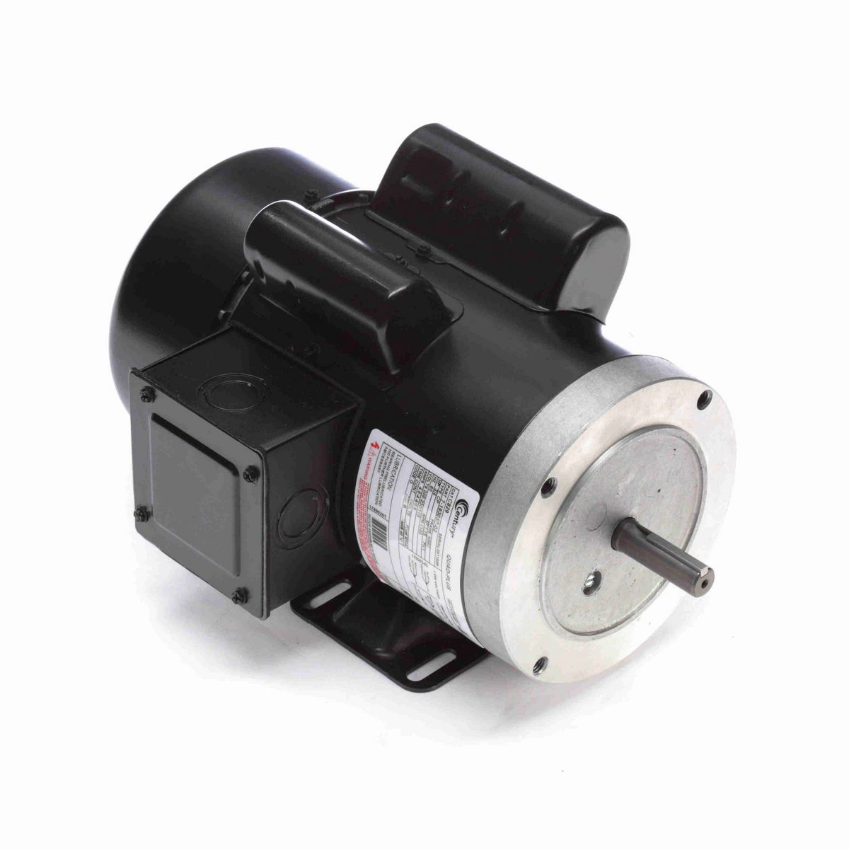 General Purpose Motor, 3/4 HP, 1 Ph, 60 Hz, 208-230/115 V, 1200 RPM, N56C Frame, TEFC - C829