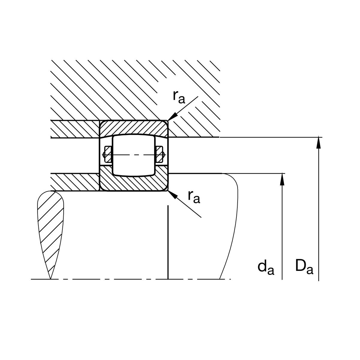 Однорядный радиальный сферический роликоподшипник FAG 20315-MB (20315MB)