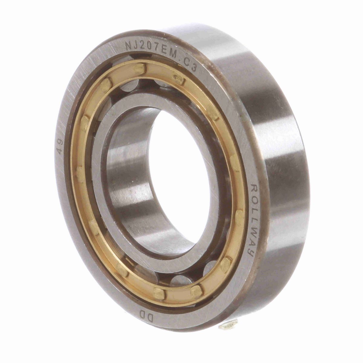 Radial Cylindrical Roller Bearing – Caged Roller - Straight Bore - Unsealed - NJ 207 EM C3