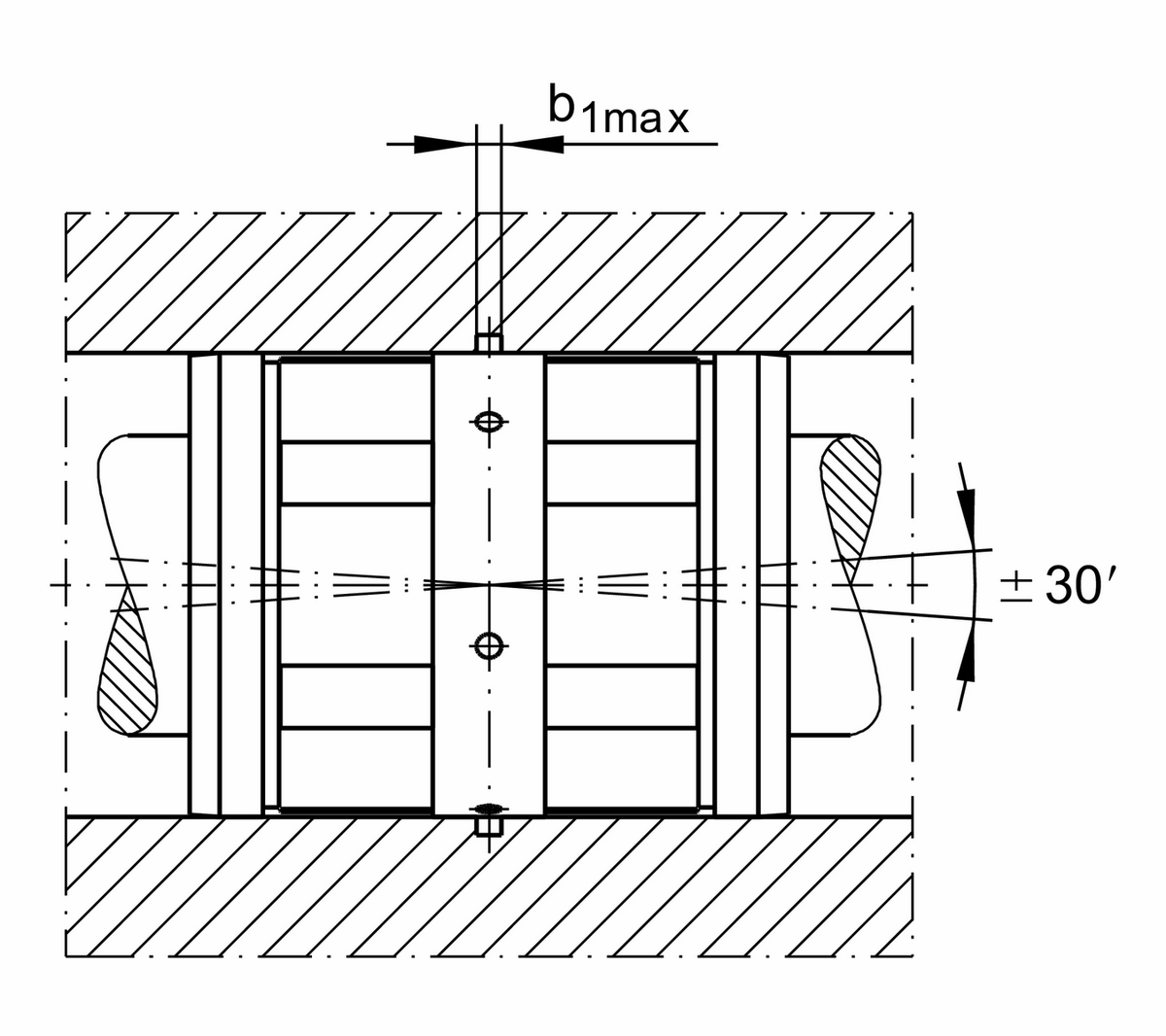Шарикоподшипник для линейного перемещения INA KN12-B-PP