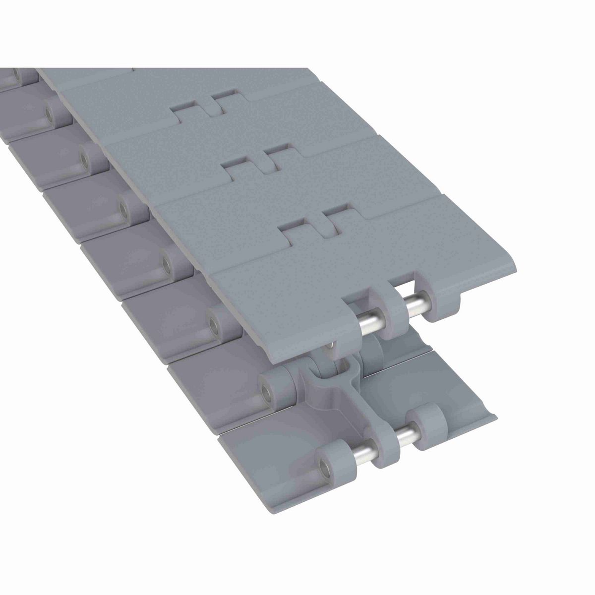 820 Straight Running Solid Top, Material: Silver Platinum Series™ X, Width: 4in, Pitch: 1.5in - 10291555