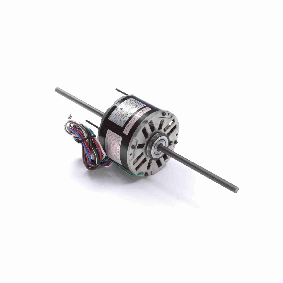 Fan Coil & Air Conditioner Motor, 1/6 HP, 1 Ph, 60 Hz, 208-230 V, 1075 RPM, 3 Speed, 48 Frame, SEMI ENCLOSED - RA1016