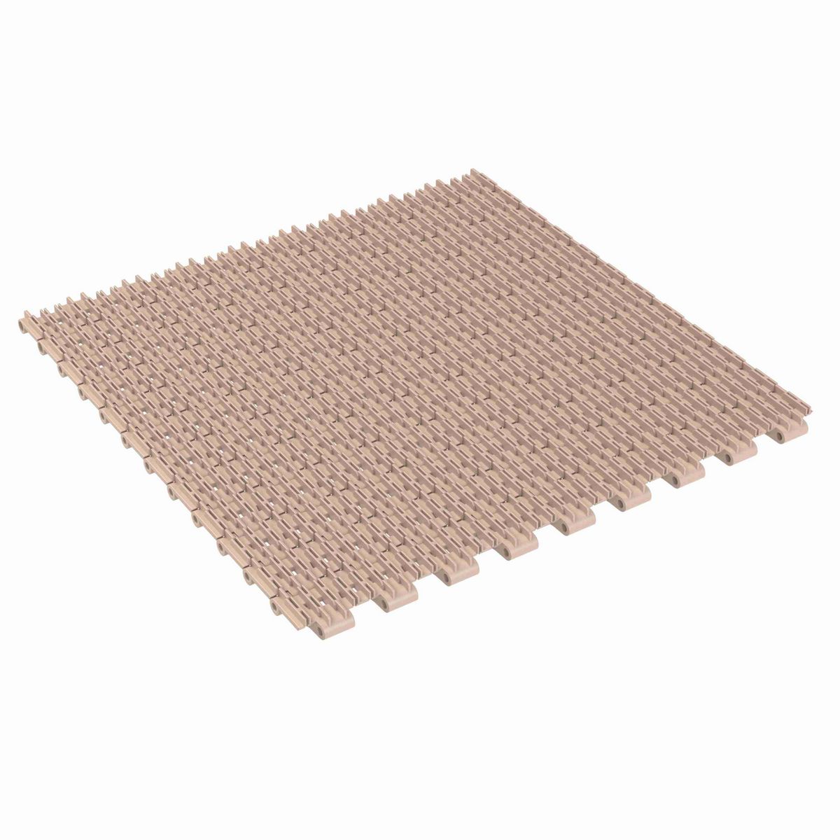 4707 Straight Running Raised Rib, Material: Tan Low Friction, Width: 12in, Pitch: 1.5in - LF4707-12