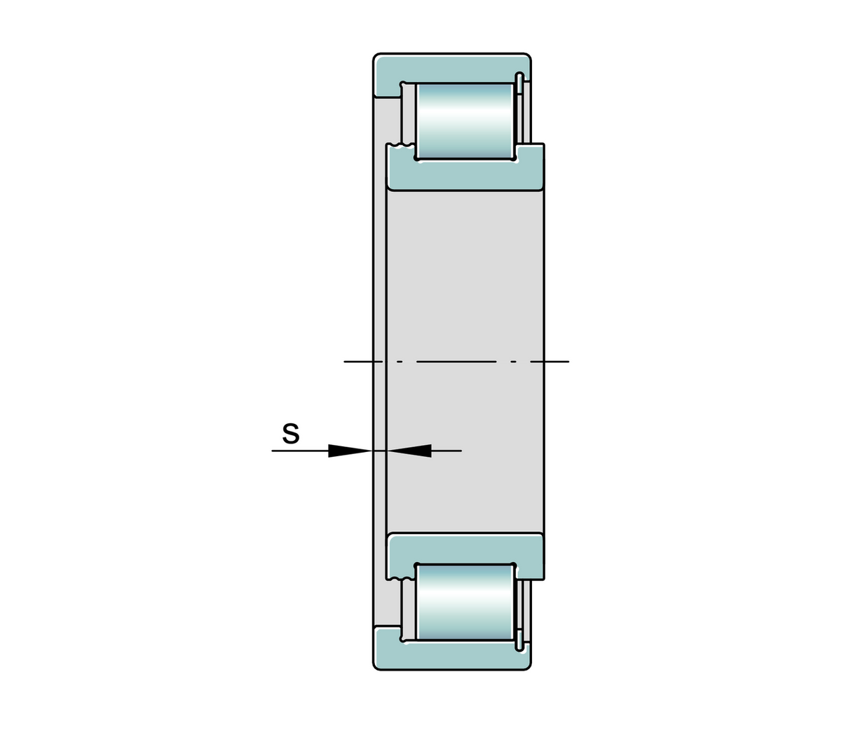 Цилиндрический роликоподшипник INA SL182976-TB-C3