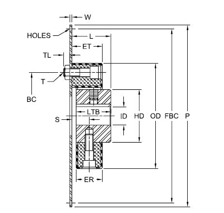 Engine Mounting Plate Timken 68514476412