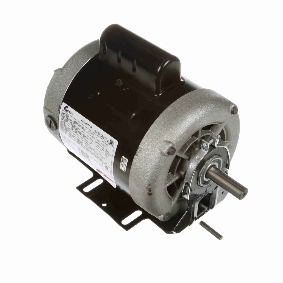 Fan and Blower Motor, 1/2 HP, 1 Ph, 60 Hz, 115/230 V, 1800 RPM, J56 Frame, DP - C690