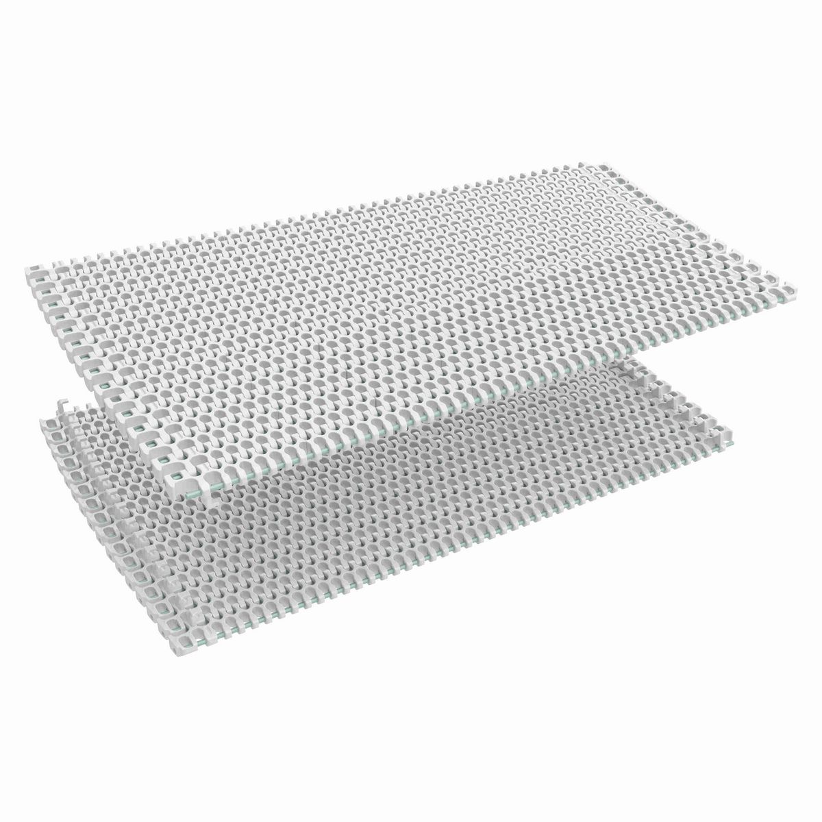 Rexnord 1655 Side-flexing Flush Grid, Material: White High Temperature, Width: 26.5in, Pitch: 1in - 10832985