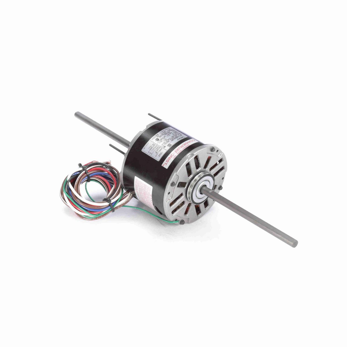 Fan Coil & Air Conditioner Motor, 1/4 HP, 1 Ph, 60 Hz, 115 V, 1625 RPM, 3 Speed, 48 Frame, SEMI ENCLOSED - RAL1024