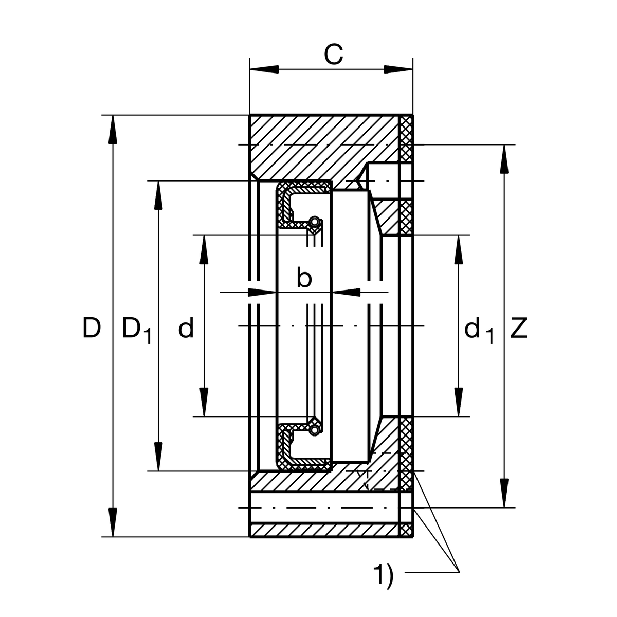 Уплотнение INA DRS1560