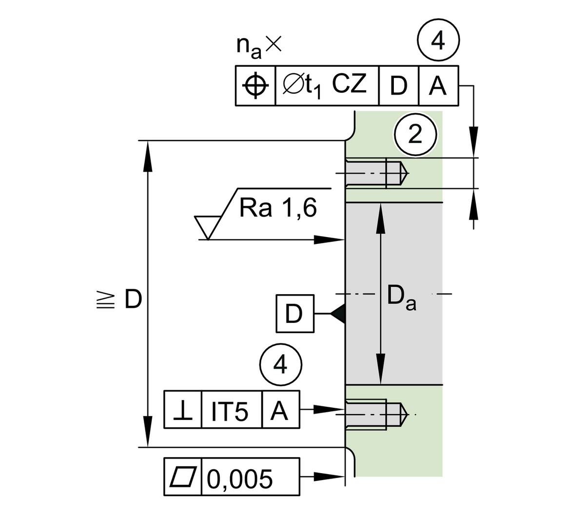 Упорно-радиальный шарикоподшипник INA ZKLF40115-2RS-XL (ZKLF 40115.2RS, ZKLF40115-2RS)