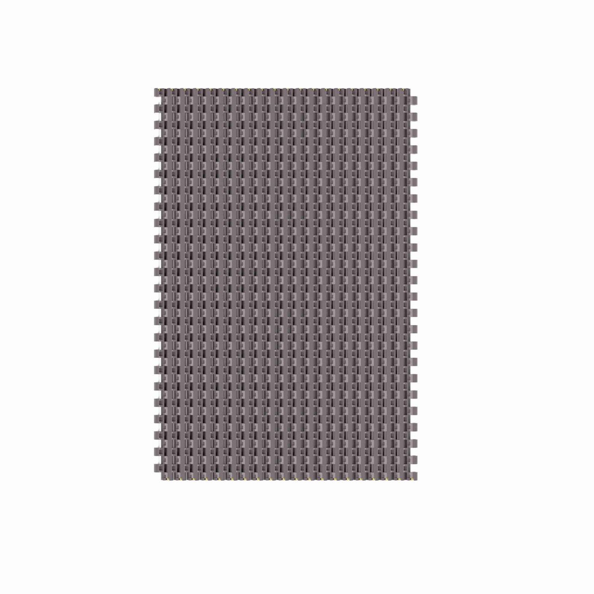 1505 Straight Running Solid Top, Material: Brown High Performance, Width: 12in, Pitch: 15mm - HP1505-12