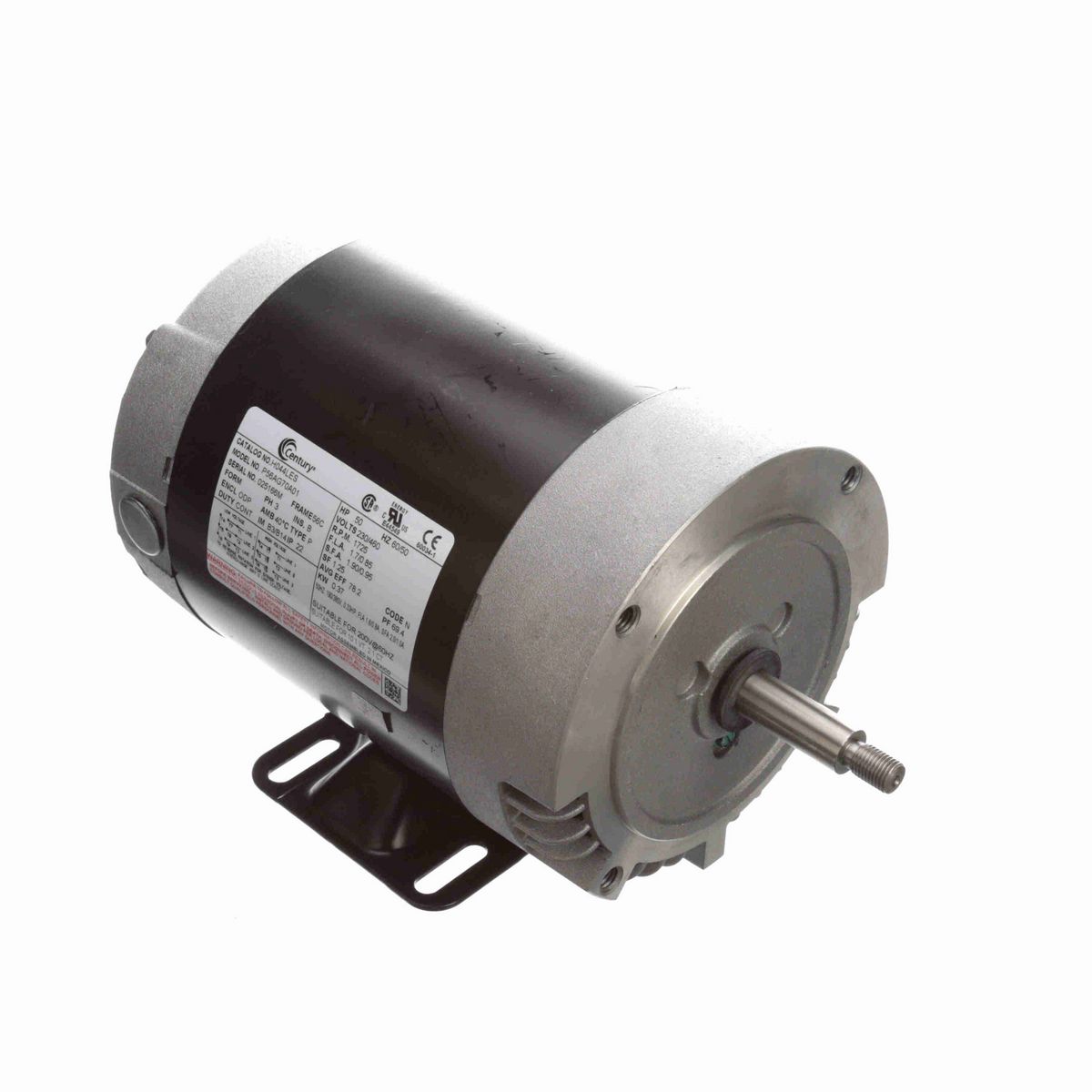 General Purpose Motor, .50 HP, 3 Ph, 60 Hz, 230/460 V, 1800 RPM, 56C Frame, ODP - H044LES