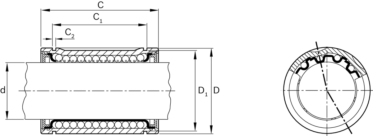 Стандартная линейная втулка Bosch Rexroth KBM-16-DD [R060201610]
